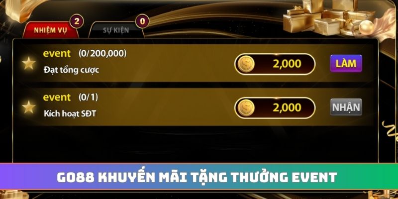 GO88 khuyến mãi tặng thưởng event